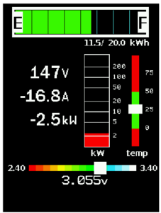 Dilithium Design Electric Vehicle EV Display for Master Control Unit MCU