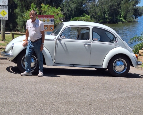 Pete and his Super Beetle EV Conversion.