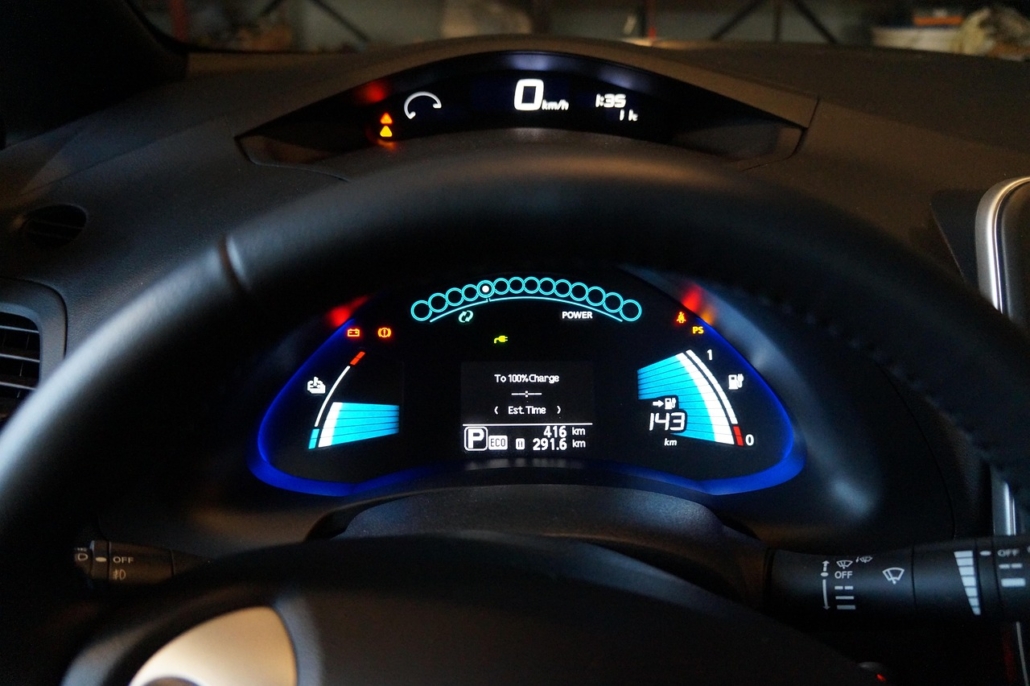 Nissan e-NV200 Battery Upgrade Dashboard