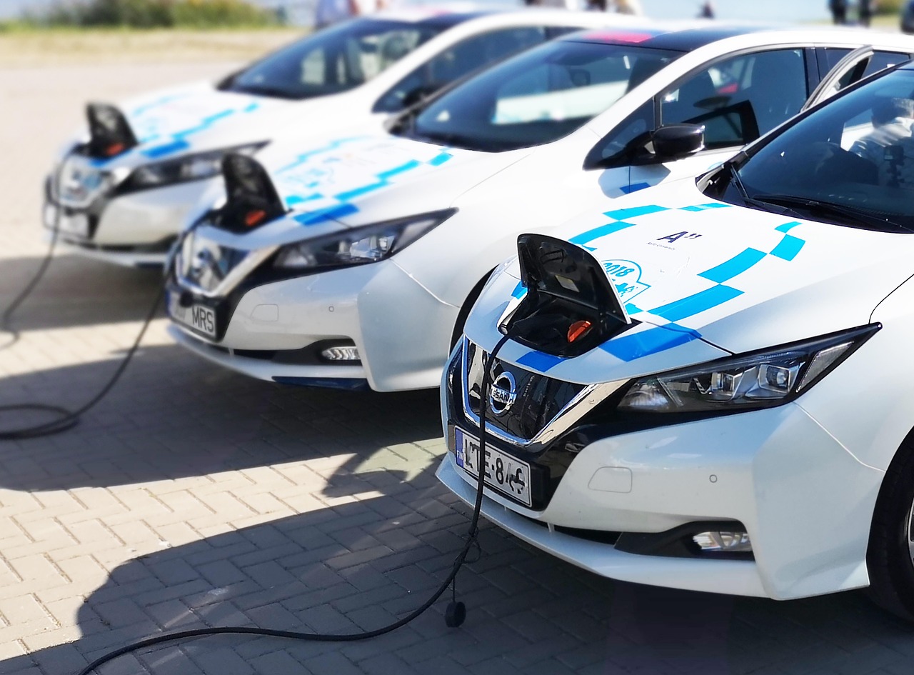 Nissan Leaf EV charging